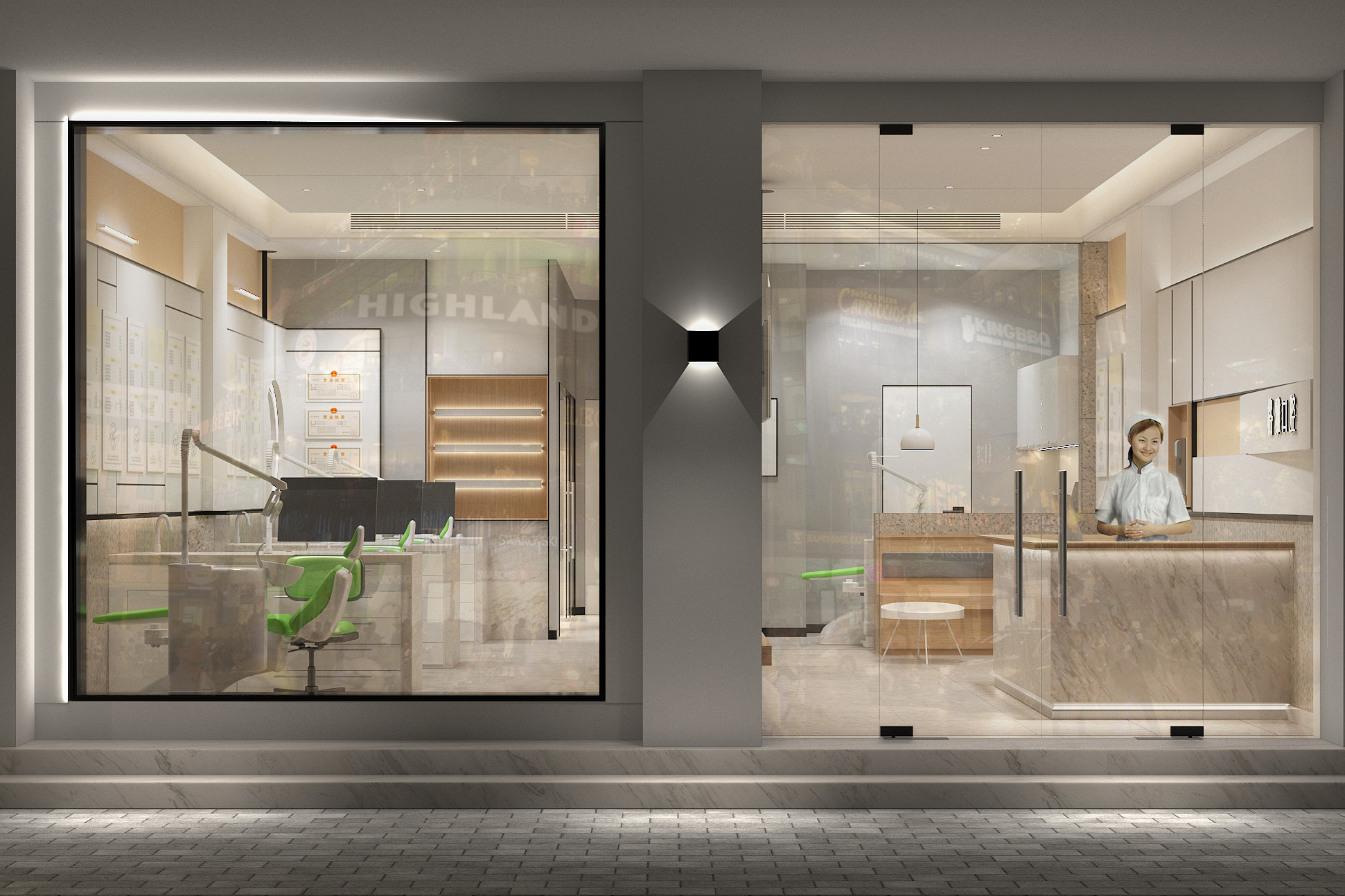 200平米牙科診所裝修設計效果圖