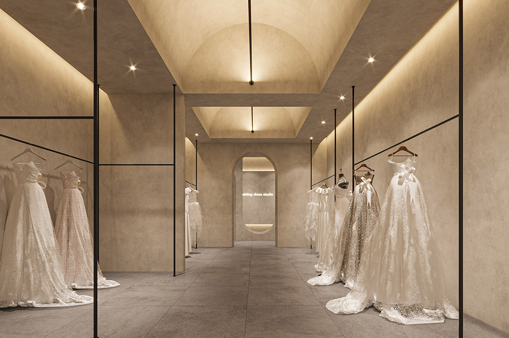 侘寂風(fēng)婚紗店穹頂設計