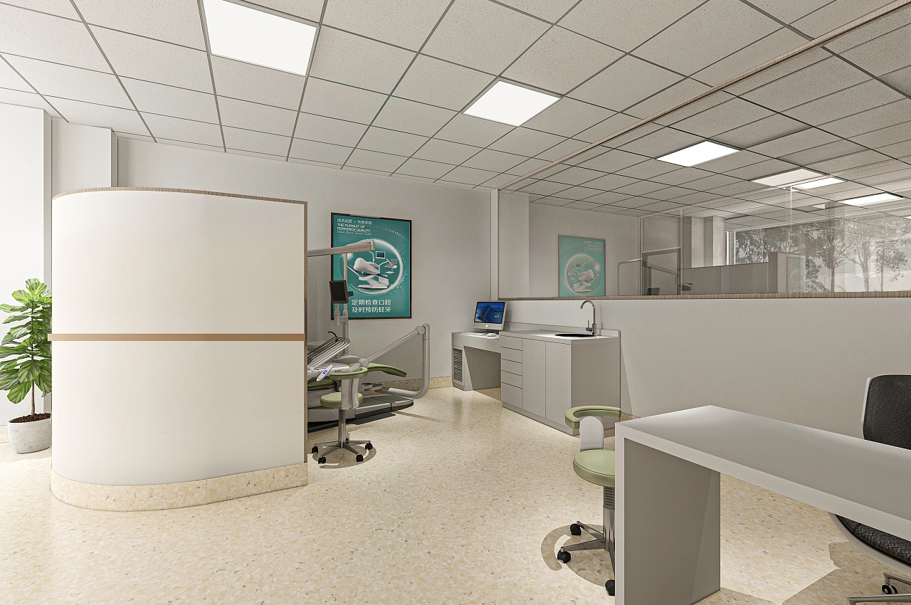 醫院互聯(lián)網(wǎng)線(xiàn)下門(mén)診裝修設計效果圖