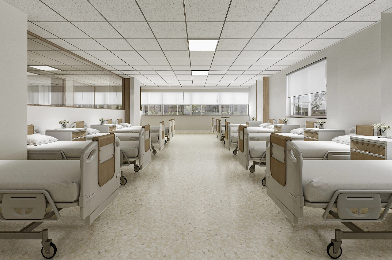 醫院互聯(lián)網(wǎng)線(xiàn)下門(mén)診裝修設計效果圖