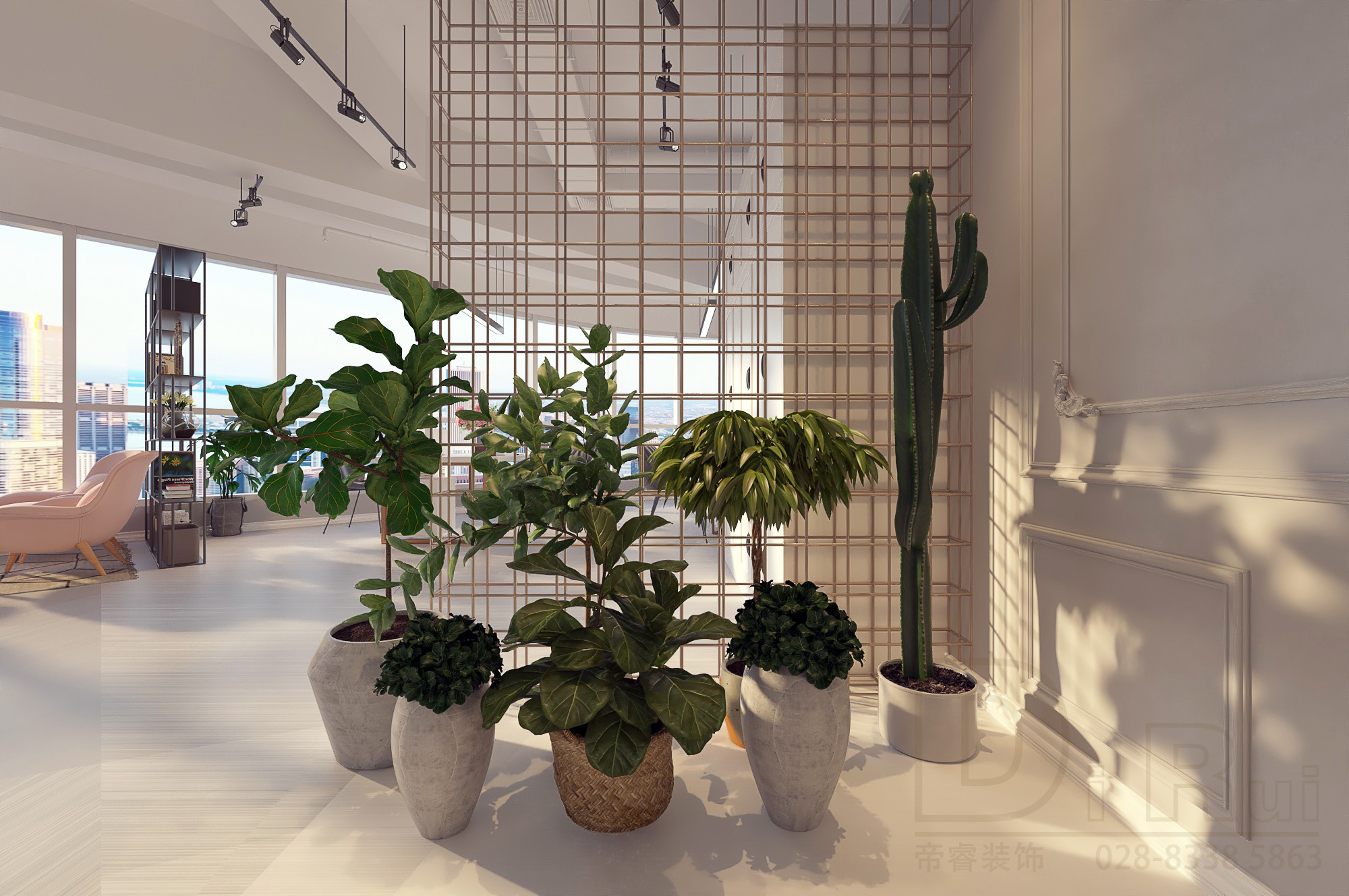 280平辦公室玄關(guān)